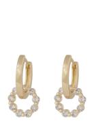 SNÖ Of Sweden Eira Crystal Circle Ring Ear G/Clear - Guld