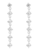 SNÖ Of Sweden Noctelle Long Crystal Ear S/Clear - Silver