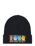 Lindex Beanie Knitted Pokemon Svart