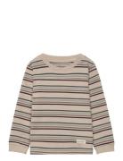 En Fant T-Shirt Ls Stripe Beige