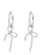 SNÖ Of Sweden Ribbon Small Pendant Ear S/Clear - Silver