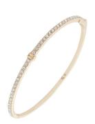 Lauren Ralph Lauren Br Thin Pave Hinge Bangle - Gld/Cry Guld