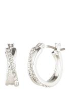 Lauren Ralph Lauren Pe 15Mm Twisted Rope Pave Hoop - Slv/Cry Silver