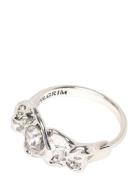 Pilgrim Tina Organic Shape Crystal Ring Silver-Plated Silver