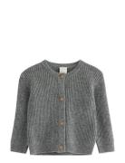 Lindex Cardigan Rib Wool Grå