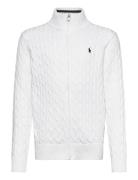 Ralph Lauren Kids Cable-Knit Cotton Full-Zip Sweater Vit