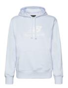 New Balance Essentials Stacked Logo Hoodie Blå