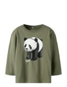 Name It Nmmsalan Ls Nreg Top Khaki Green