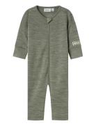 Name It Nbmwyla Wo/Vi Ls Suit Khaki Green