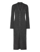 Vero Moda Vmfia Ls V-Neck Calf Dress Sb Grå