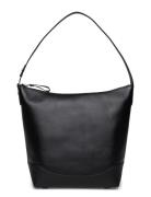 Lauren Ralph Lauren Leather Large Tasha Bucket Bag Svart