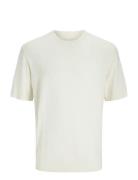 Jack & J S Jprccwilliam Knit Crew Neck Ss Sn Kräm
