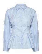 Selected Slfdelia Ls Fitted Shirt Ex Blå