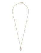 SNÖ Of Sweden Eira Pearl Pendant Neck 50 G/White - 50 Cm Guld