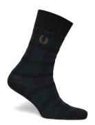 Fred Perry Tartan Sock Svart