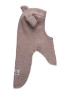 Huttelihut Balaclava Ears Cotton Fleece Beige