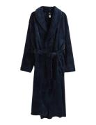 Lindex Fleece Morgonrock Marinblå