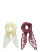 Coster Copenhagen Lace Scarves - 2 Pack Kräm