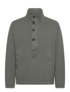 C.P. Company Logo Embroidered Sweatshirt Khaki Green