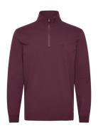 C.P. Company Stretch Piquet Half-Zip Burgundy